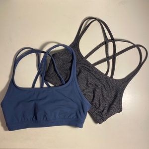 Athleta Fully Focus Yoga Sports Bra Cross Back SET